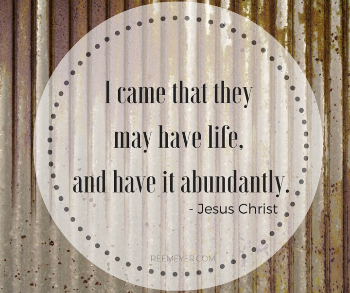 I cam that they may have life