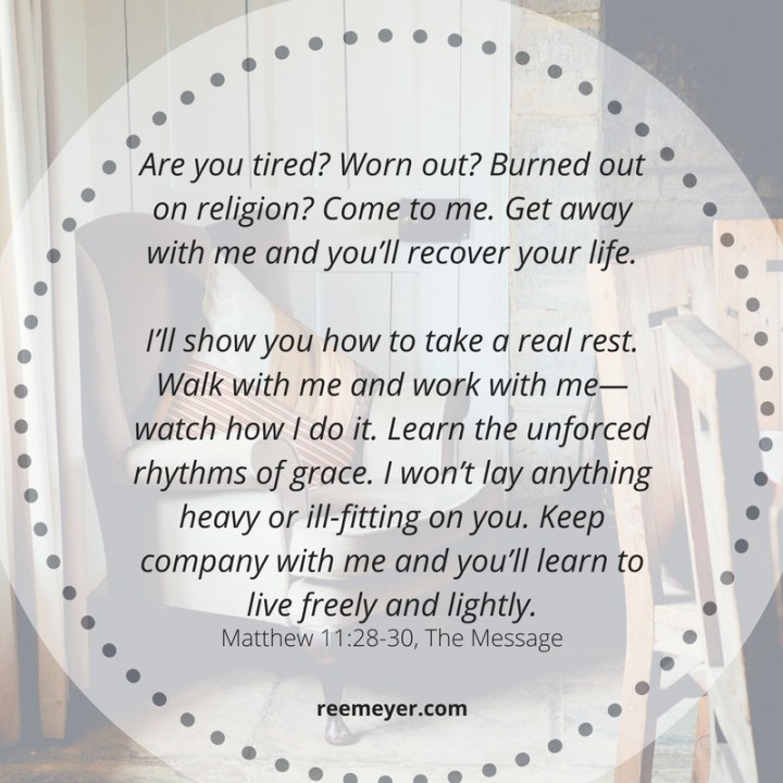 Come to Me and Learn REST quote