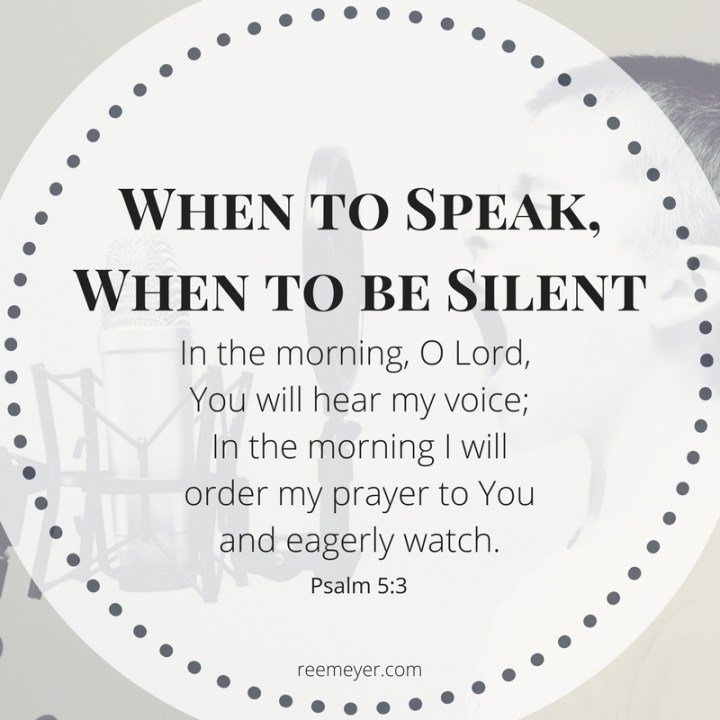 When to Speak, When to be Silent quote (1)