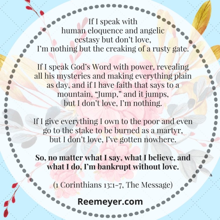 Bankrupt Without Love: Day 1 from "14 Days of Love: A Devotional Journey in 1 Corinthians 13" (click through for your free PDF!)